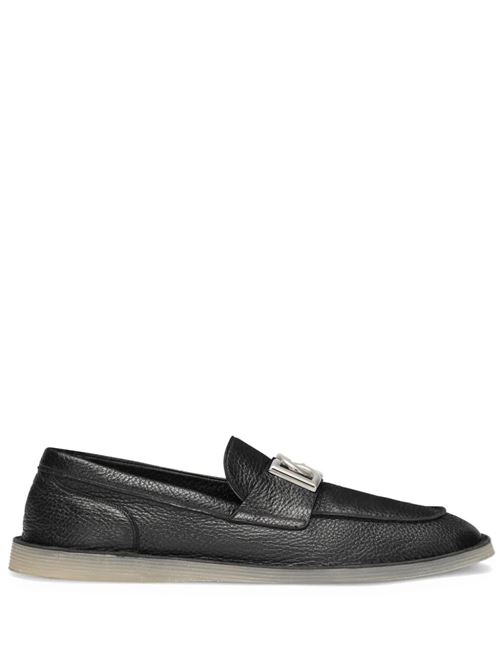 texture logo plaque slip-on style Dolce & Gabbana | A50601A803480999